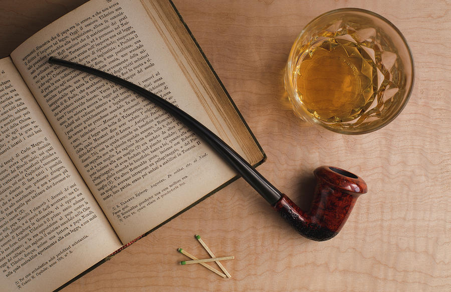 Whiskey And A Smoking Pipe Photograph by Andrew Pacheco