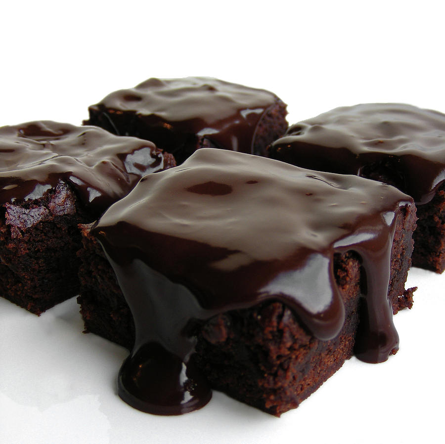 Whiskey Chocolate Brownies Photograph by Photo By Fotoosvanrobin