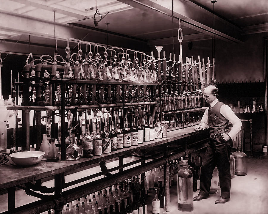 Whiskey Test Lab 1914 Photograph by Doc Braham