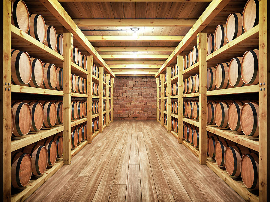 Whiskey  Wine Cellar Photograph by Imaginima