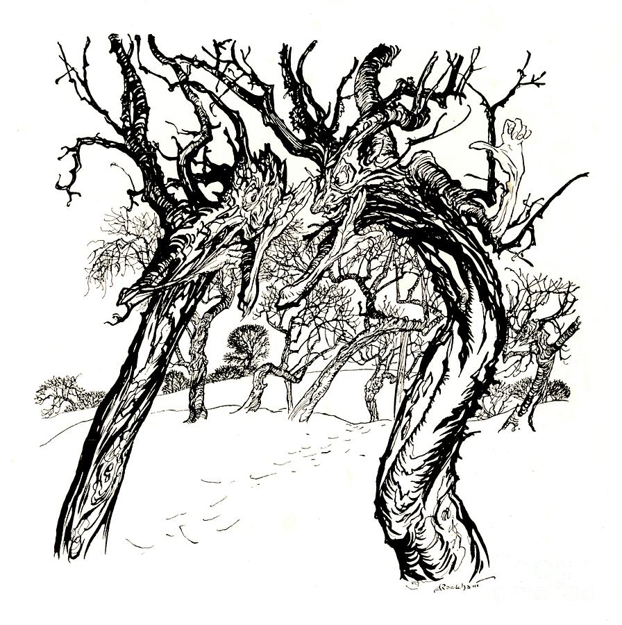 Whispering Trees From A Dish Of Apples Drawing by Print Collector