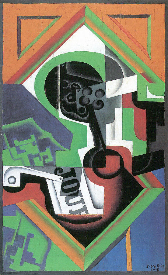 Whistle and fruit bowl of grapes Painting by Juan Gris - Fine Art America