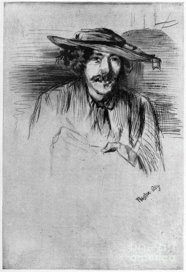 Whistler, 1859 1904.artist James Abbott Drawing by Print Collector
