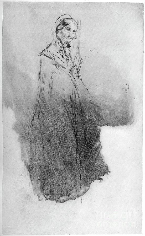 Whistlers Mother, 19th Century Drawing by Print Collector