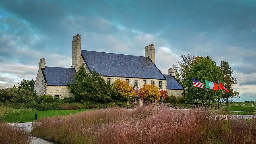 Lake Michigan Photograph - Whistling Straits Clubhouse by Tom Weisbrook