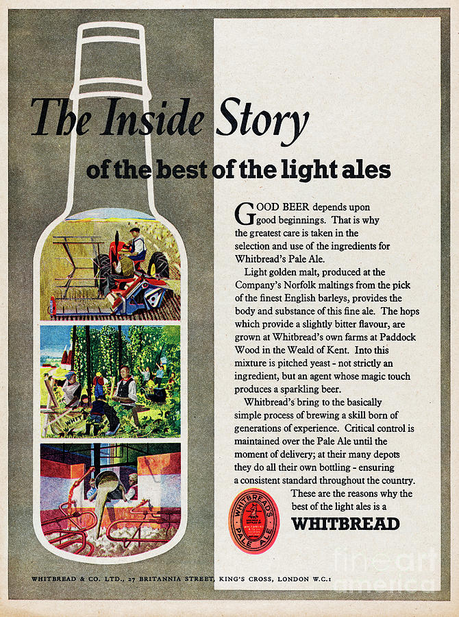 Whitbread Pale Ale Photograph by Picture Post