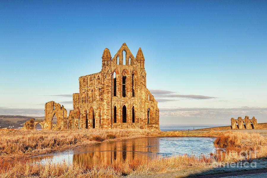 Whitby Abbey in Winter Photograph by Colin and Linda McKie