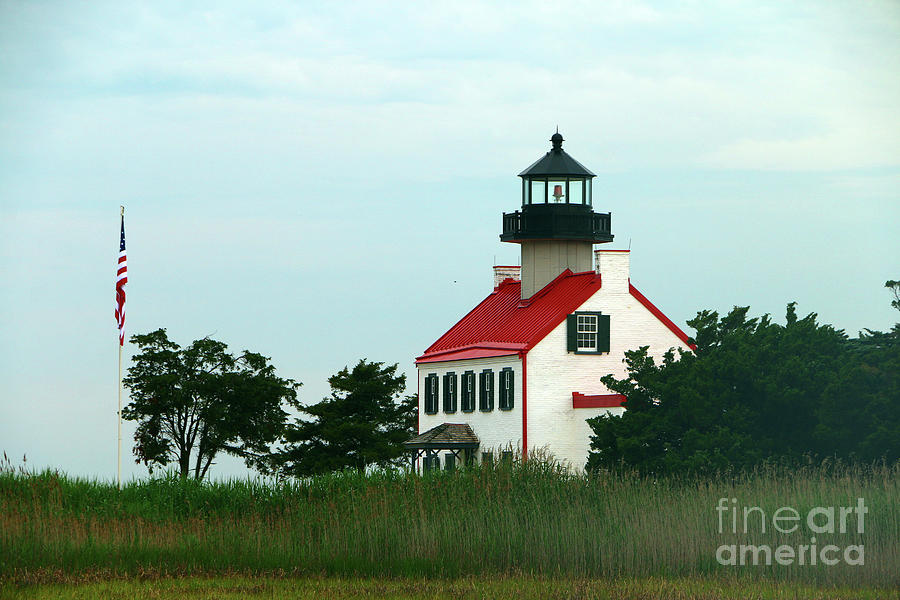 White And Red - East Point Light On Delaware Bay Photograph by Christiane Schulze Art And Photography