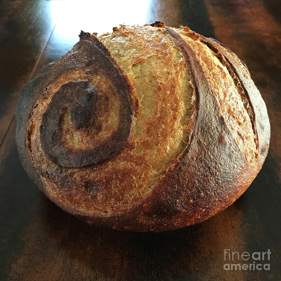 White And Rye Sourdough Spiral Set 1 Photograph by Amy E Fraser