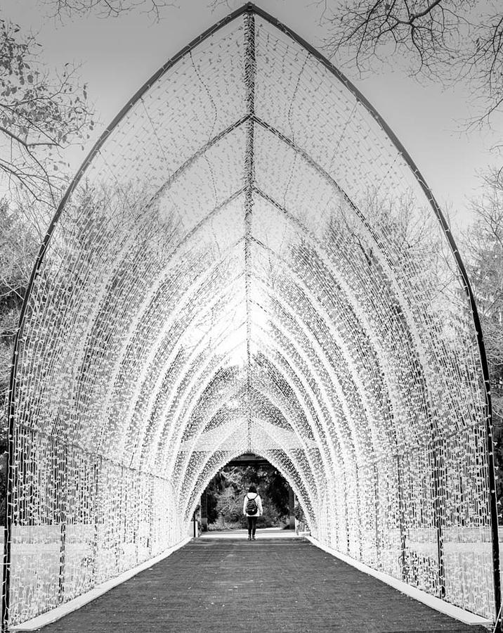 Creative Edit Photograph - White Arch Corridor by Jimmy Yang