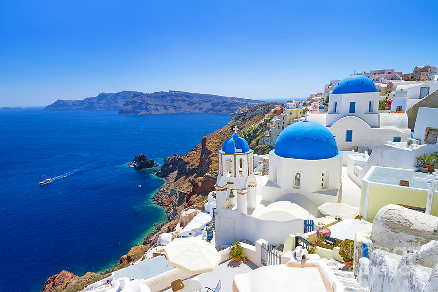Beauty Photograph - White Architecture Of Oia Village by Patryk Kosmider Beauty Photograph - White Architecture Of Oia Village by Patryk Kosmider