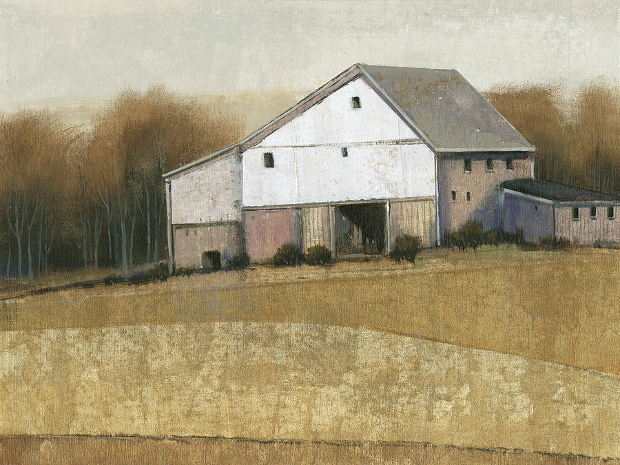 White Barn View I Painting by Tim Otoole
