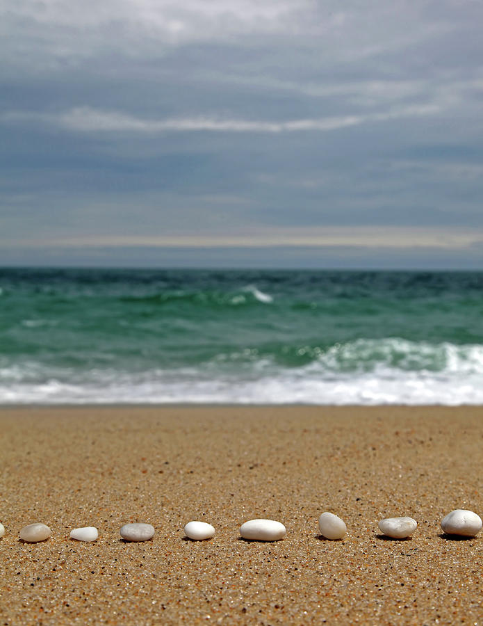 White Beach Stones By C Christopher Seufert Photography