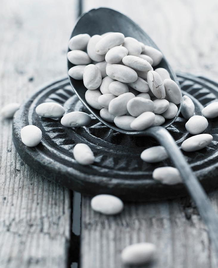 White Beans Photograph by Mikkel Adsbl