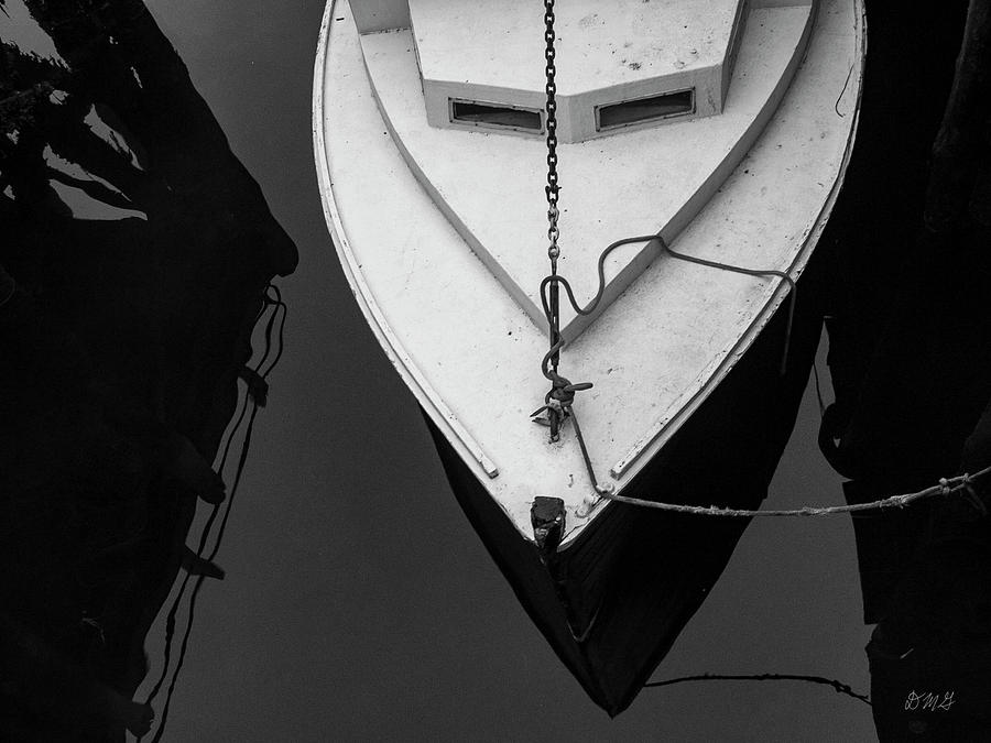 Abstract Photograph - White Boat Gloucester MA by David Gordon