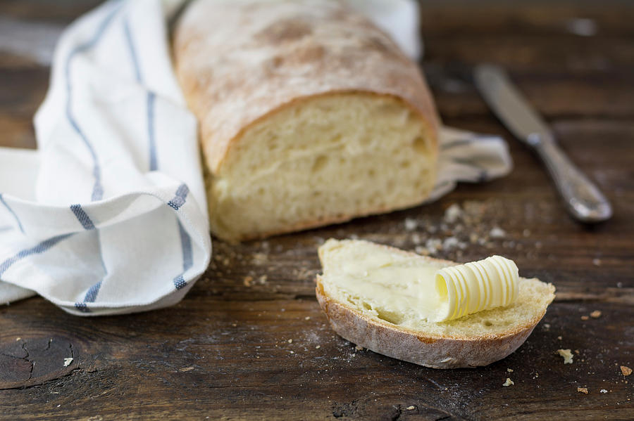 White Bread And Butter Photograph by Joanna Lewicka