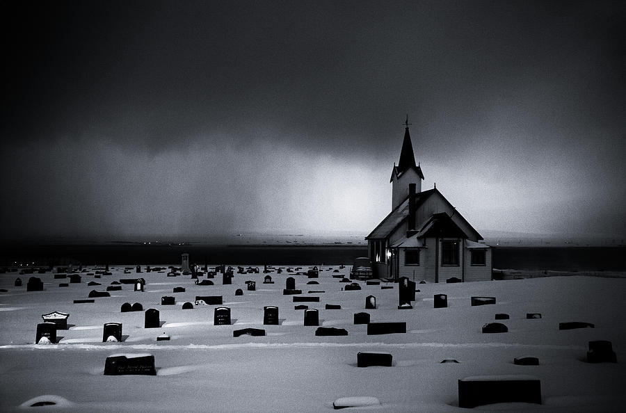 Winter Photograph - White Chapel Before Storm by Julien Oncete