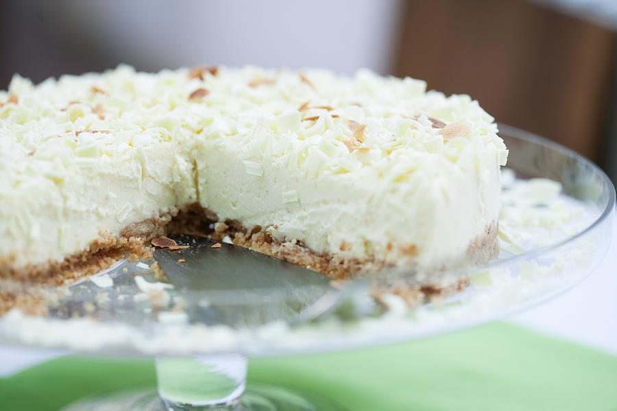 White Chocolate Tart Photograph by Food Experts Group
