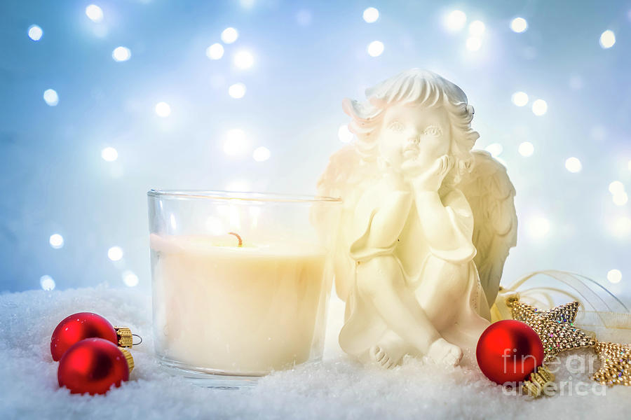 White christmas Angel Photograph by Anastasy Yarmolovich
