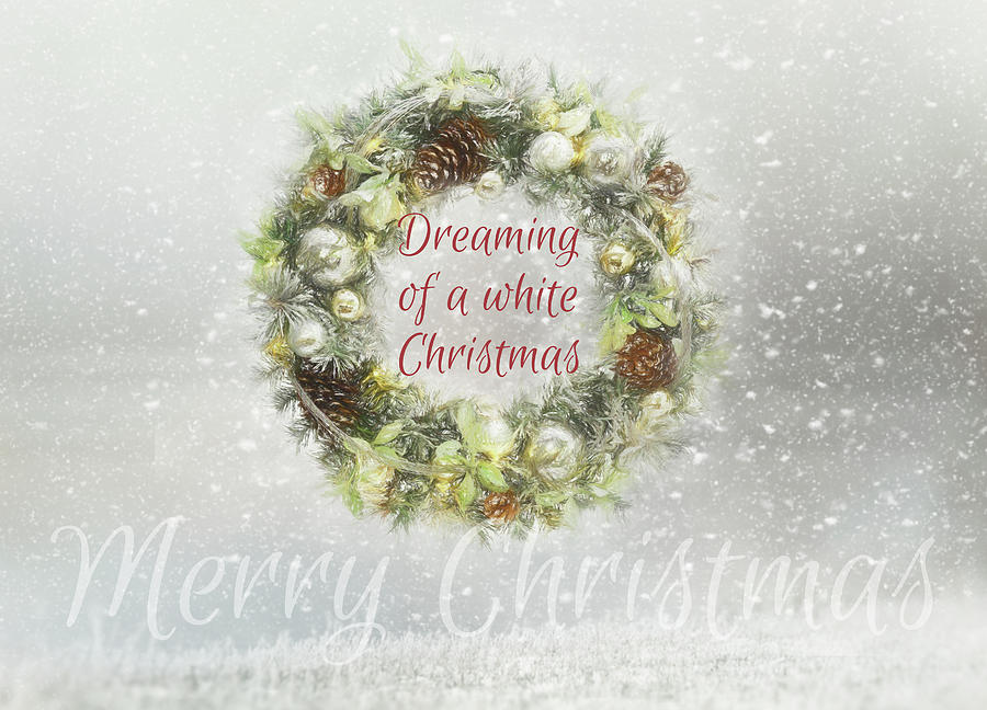 White Christmas Dreaming Digital Art by Terry Davis