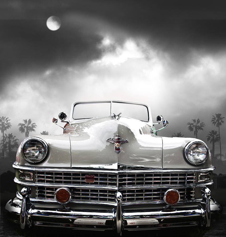 White Chrysler Photograph by Larry Butterworth