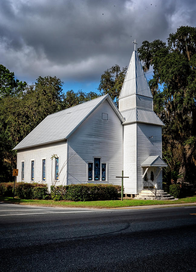 White Church Photograph by Tom Singleton