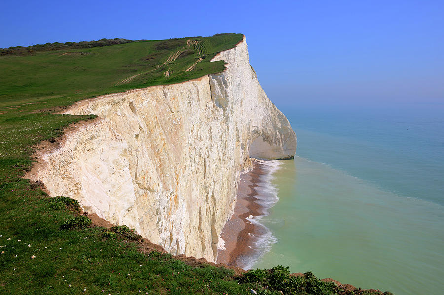 White cliffs of England, the beautiful coast near Seaford East Sussex