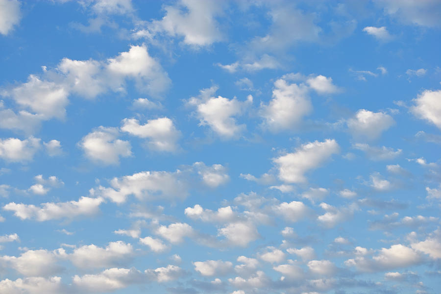 White Clouds In A Blue Sky Photograph by Wbritten