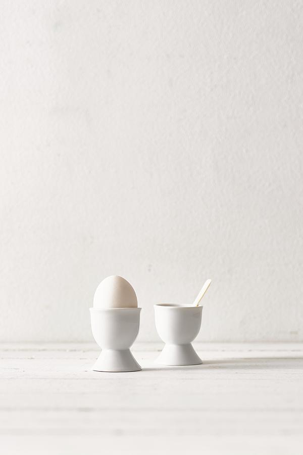 White Egg In Eggcup Photograph by Yehia Asem El Alaily
