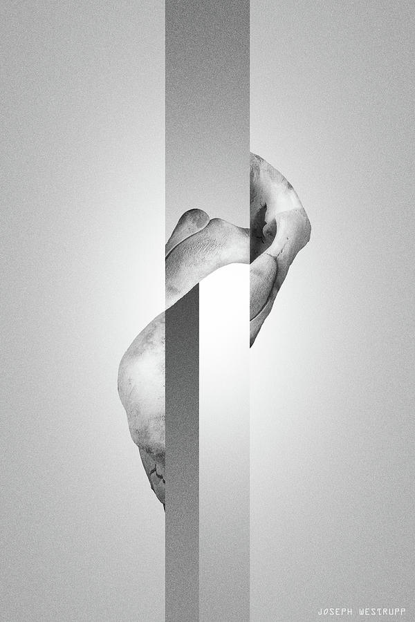 White Endobrume - Surreal Abstract Elephant Bone Collage With Rectangles by Joseph Westrupp White Endobrume - Surreal Abstract Elephant Bone Collage With Rectangles by Joseph Westrupp