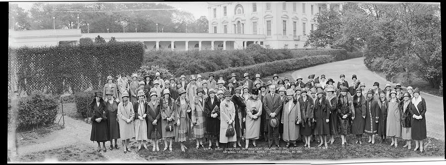Calvin Coolidge Photograph - White House Reception By President by Fred Schutz Collection