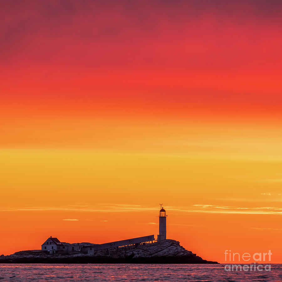 White Island Lighthouse - Isle of Shoals Photograph by Craig Shaknis