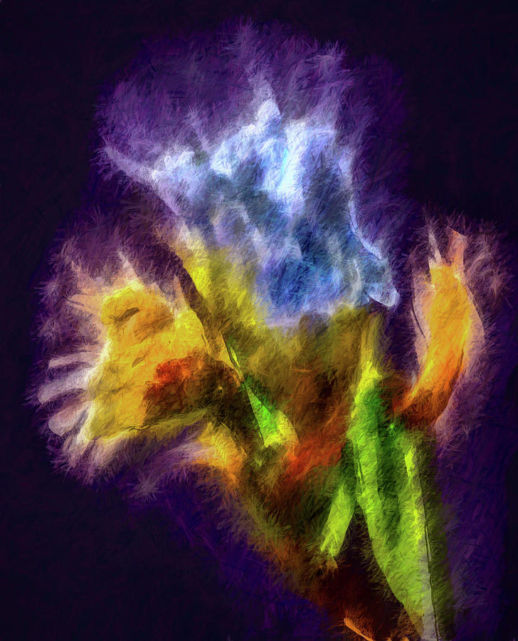 White lily bud #i0 Digital Art by Leif Sohlman