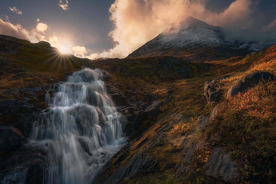 Fall Photograph - White Mountain by Ole Henrik Skjelstad