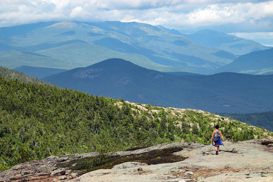 White Mountains Hiker - New Hampshire Photograph by Brett Pelletier