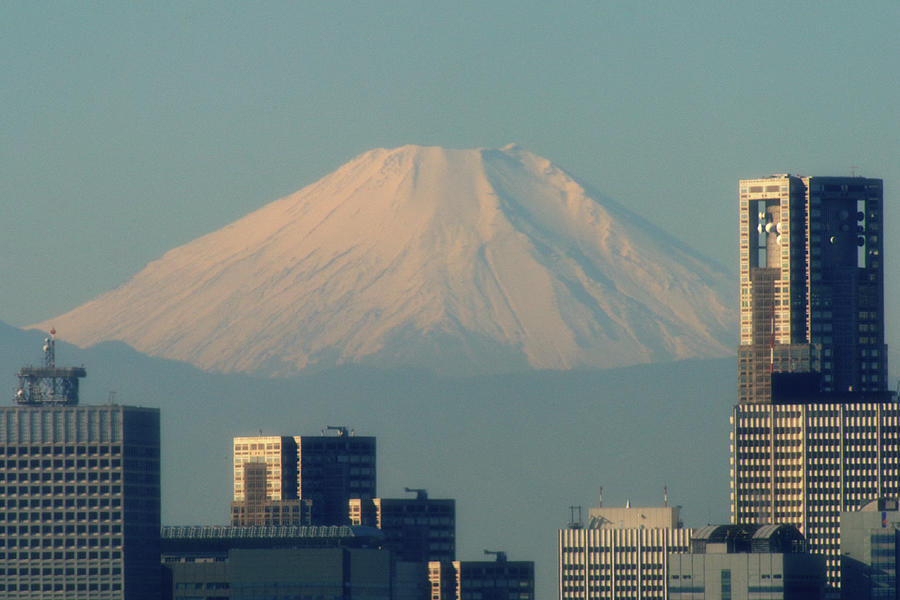White Mt. Fuji From Tokyo Photograph by Hidehiko Sakashita