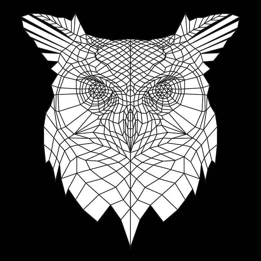 Owl Digital Art - White Owl by Naxart Studio Owl Digital Art - White Owl by Naxart Studio