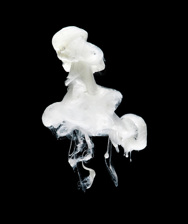 White Paint Cloud In Water Photograph by Chris Stein