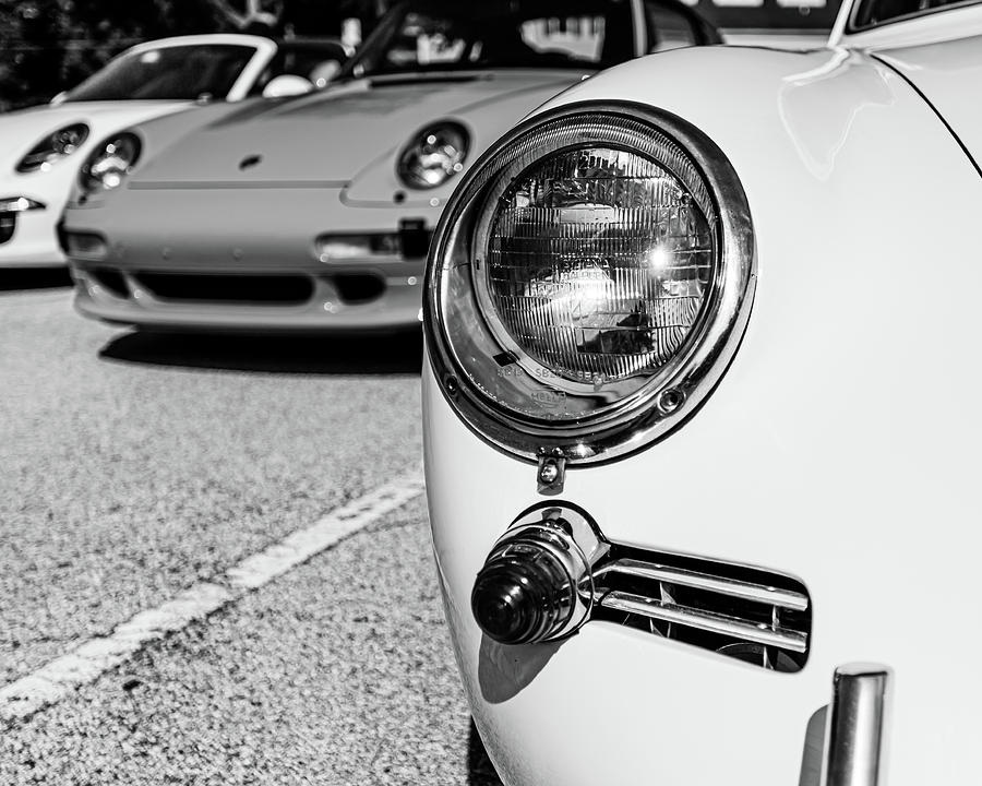 White Porsche Headlight by Lauri Novak White Porsche Headlight by Lauri Novak