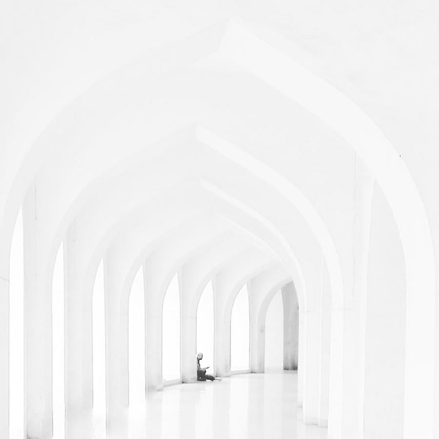 Architecture Photograph - White Prayer by Sifat Hossain
