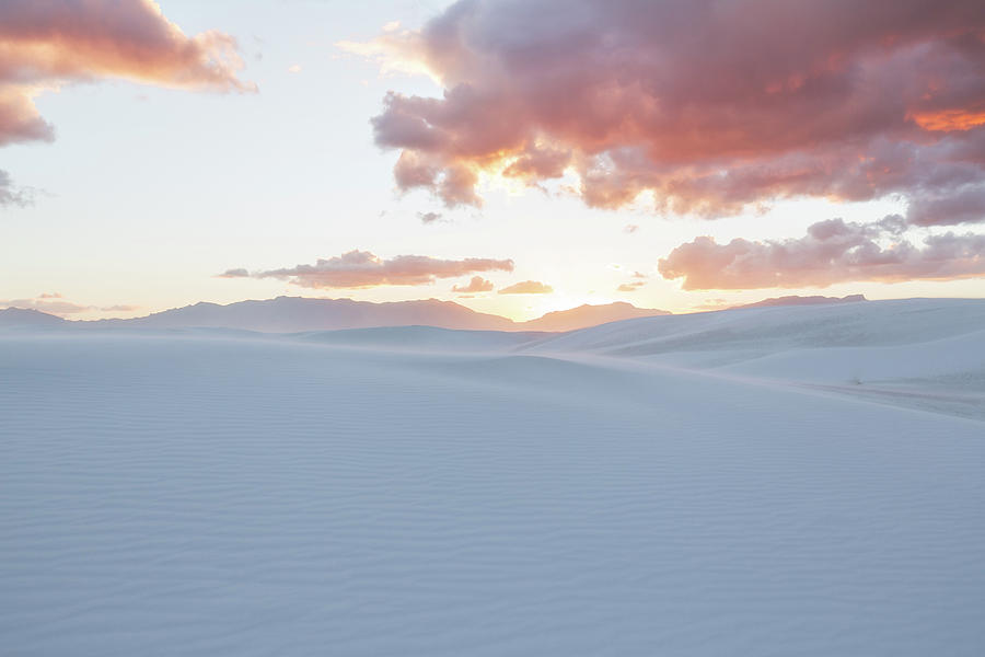 White Sands - Rose Gold Sunset in Southern New Mexico Photograph by ...