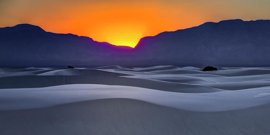 White Sands Sunset Abstract Photograph by Harriet Feagin - Fine Art America