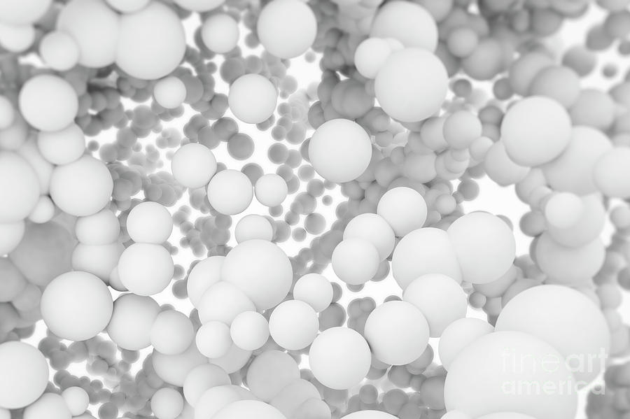 White Spheres Photograph by Jesper Klausen/science Photo Library