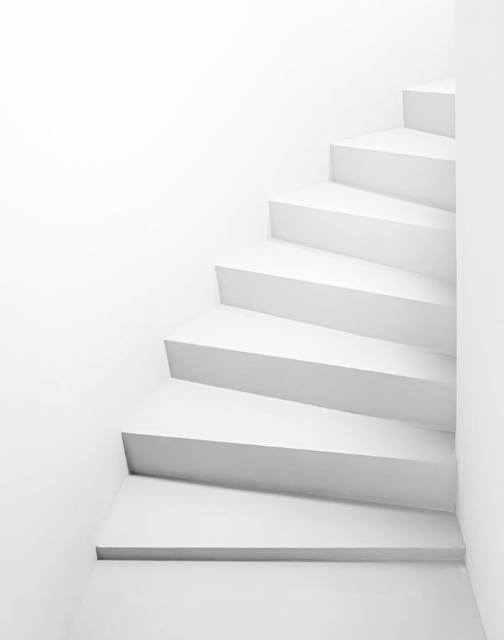 White Staircase Photograph by Markus Auerbach
