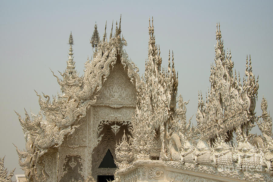 White Temple at Chiang Rai Photograph by Bob Phillips