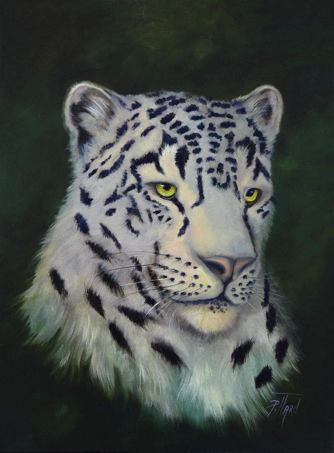 Snow Leopard Painting by Lynne Pittard