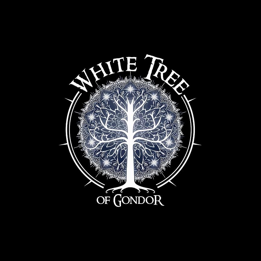 Flower Digital Art - White Tree Of Gondor by Ellen Iati