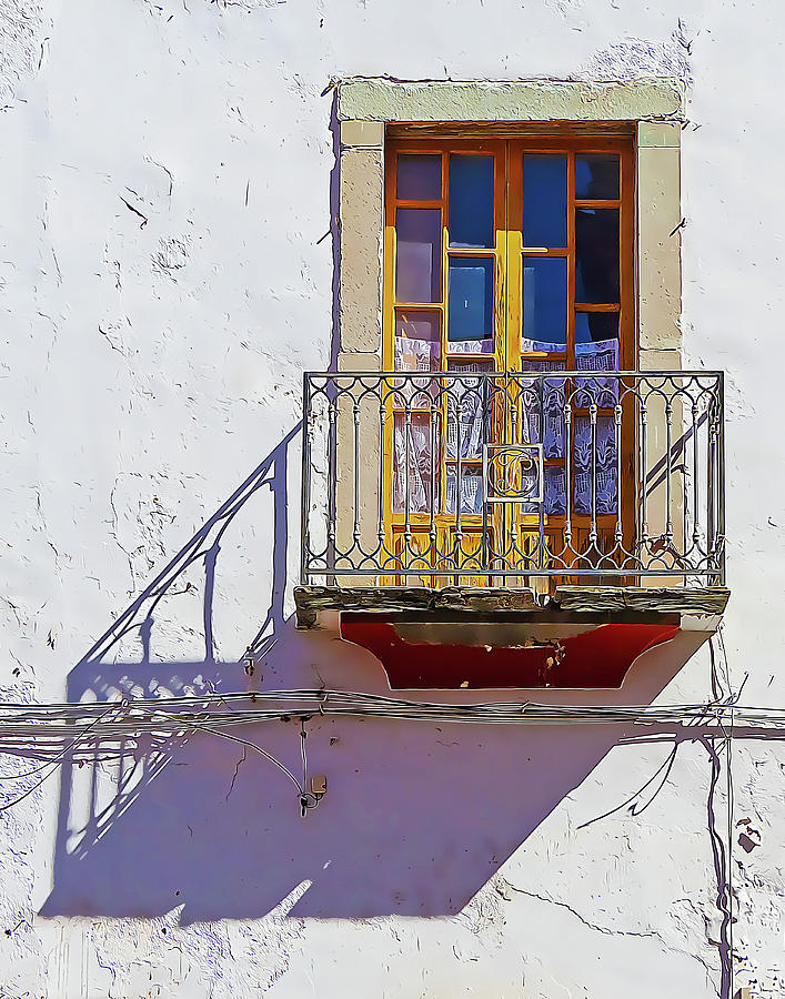 White Wall and Window with Balcony by Douglas J Fisher White Wall and Window with Balcony by Douglas J Fisher