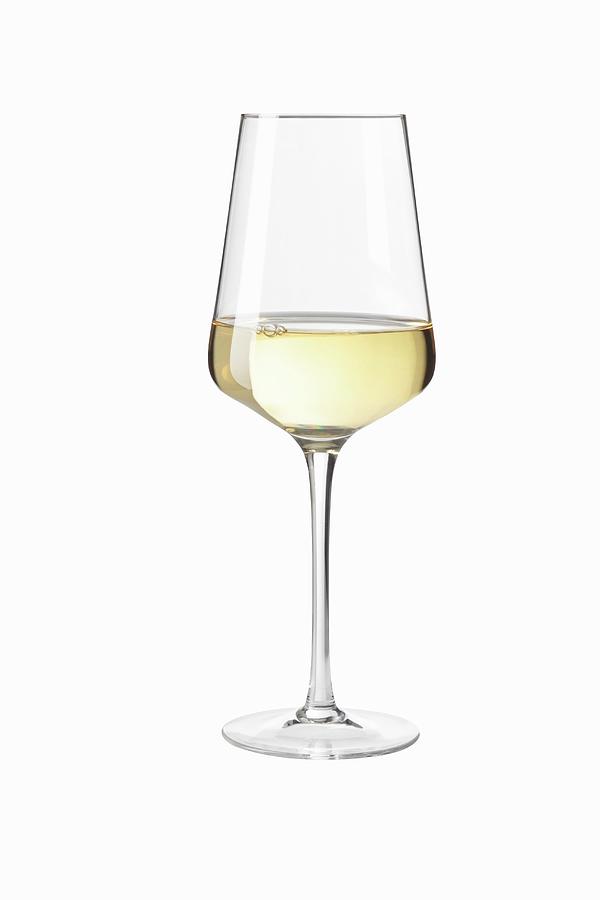 White Wine In A Glass Photograph by Peter Garten