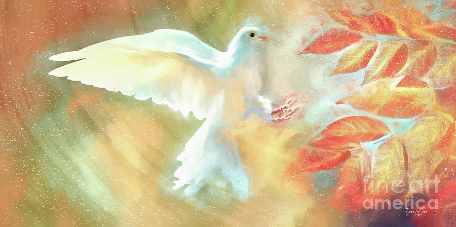White Winged Dove Digital Art by Tina LeCour